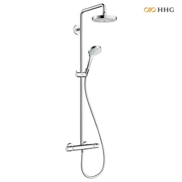 Sen cây tắm đứng Hansgrohe Croma Select E có 2 chế độ tia nước là Rain và IntenseRain